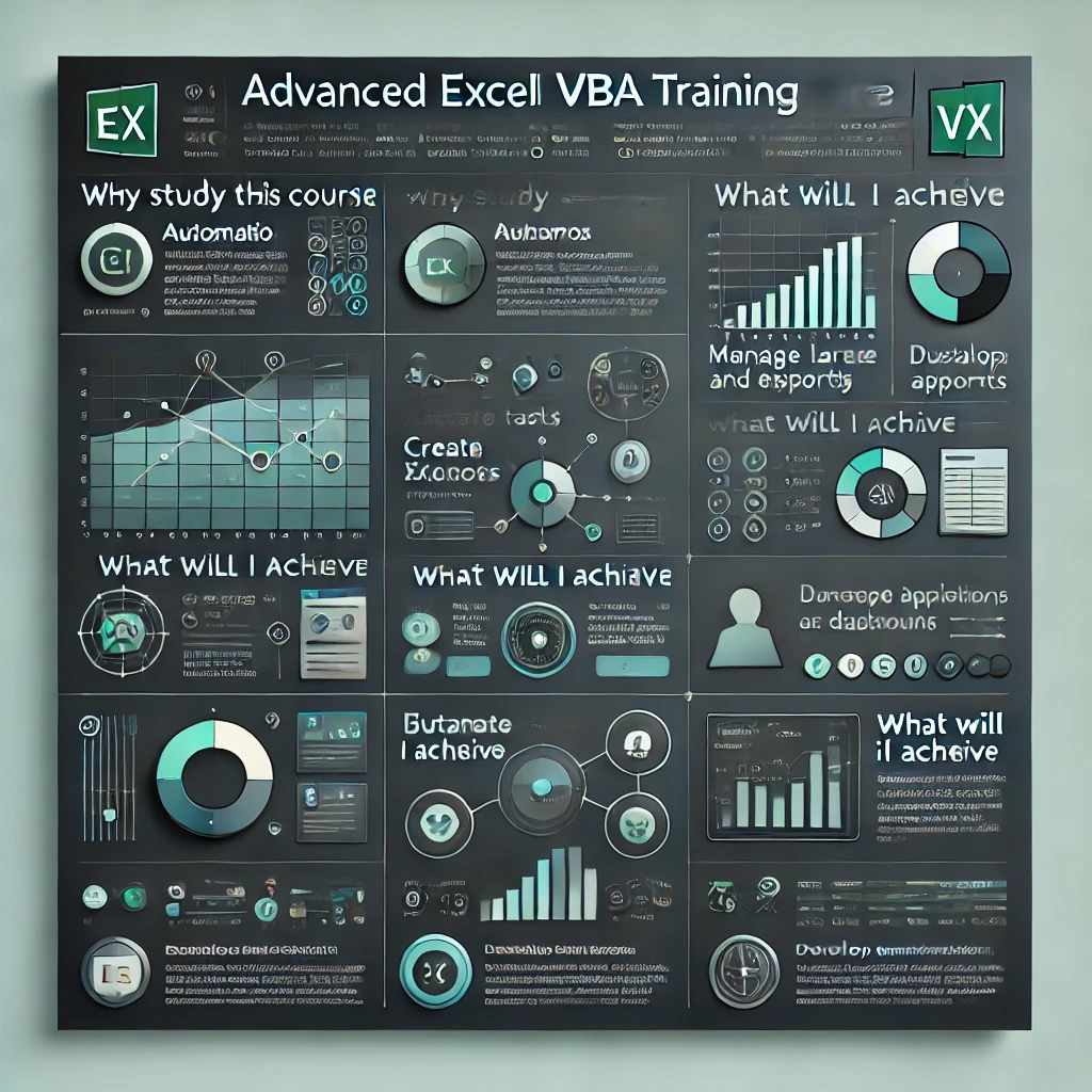 DALL·E 2025-03-18 17.57.46 - Create a sleek, professional, and visually appealing infographic for an advanced Excel VBA training course. The design should be clean and modern, usi